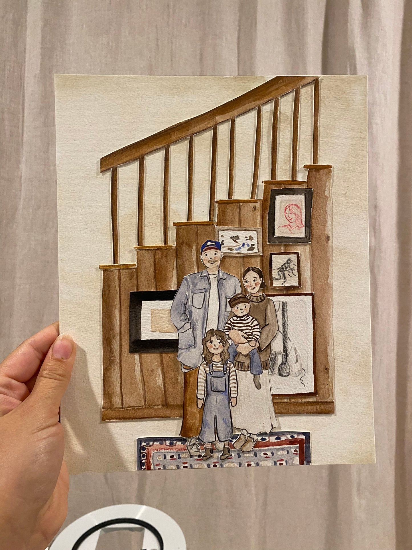 Family Portrait Illustration
