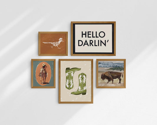 Western Gallery Wall Digital Download