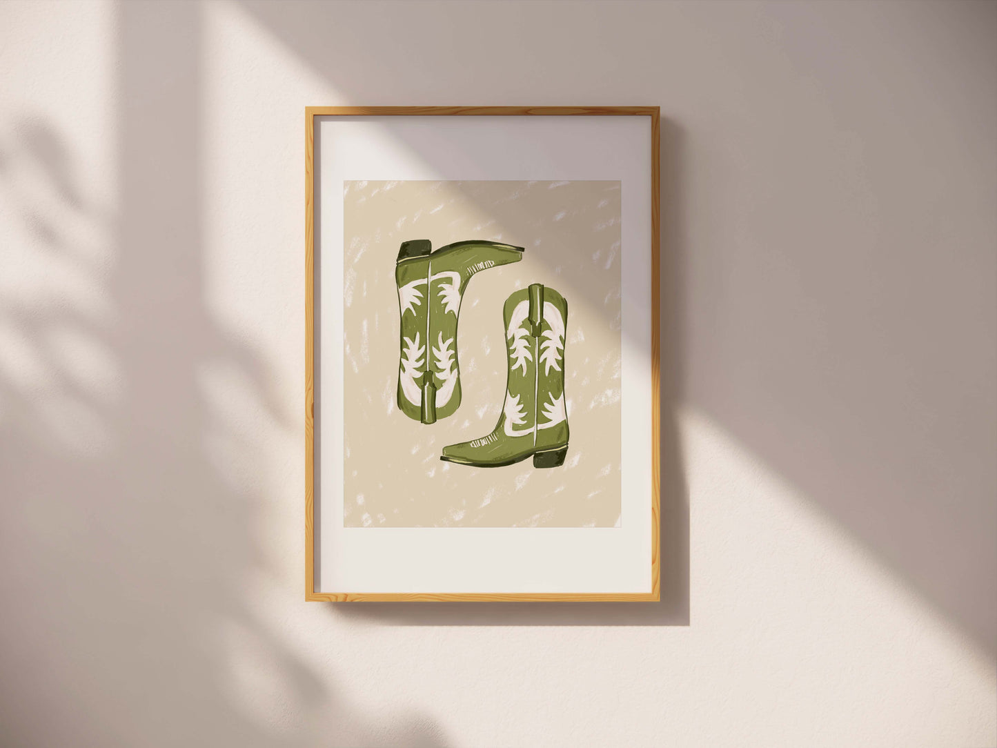 Green Cowboy Boot